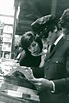 Vintage photo of Actors Nathalie Barthélémy and Alain Delon during the ...
