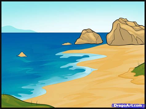 How To Draw A Sea Step By Step Watermasses Landmarks