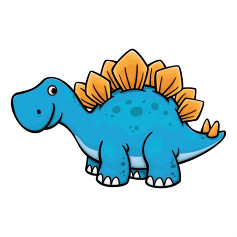 Squish and stretch his goo filled body and watch his inner goo energy light up from within! Premium Vector | Cute dino stegosaurus cartoon vector ...