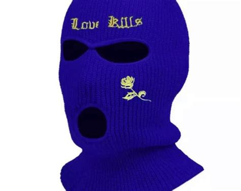 Love Kills Ski Mask Etsy