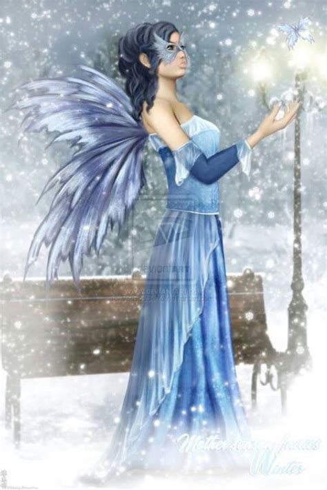 Blue Ice Faerie Fairy Fairytale Fantasies Winter Fairy