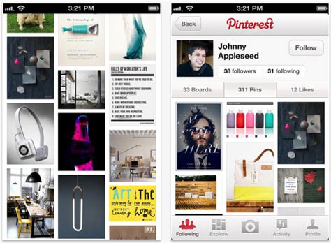 App Of The Day Pinterest App For Iphone And Ipad Just As Fun On Your