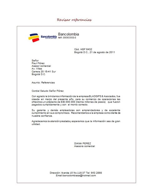Carta De Credito Standby Bancolombia Videoripat
