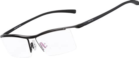 Buy Agstum Pure Titanium Half Rimless Business Glasses Frame Eyeglasses