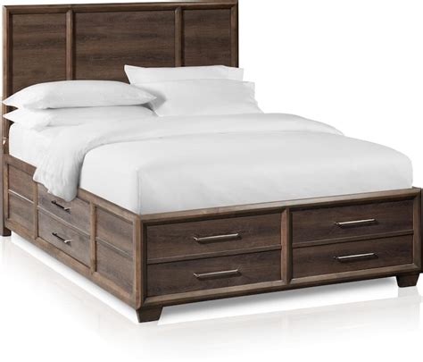 Dakota Queen Panel Storage Bed Value City Furniture