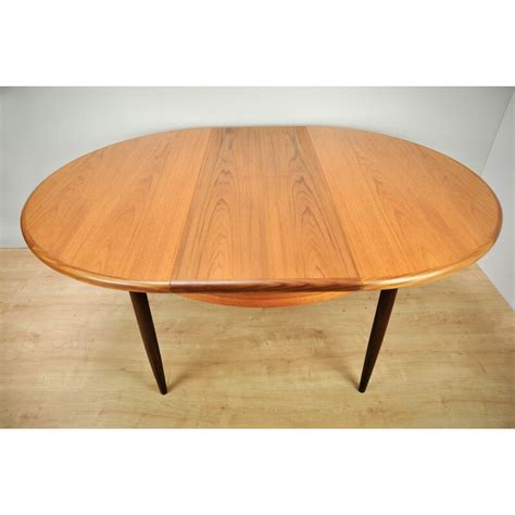 Vintage Oval Extendable Dining Table In Teak For G Plan