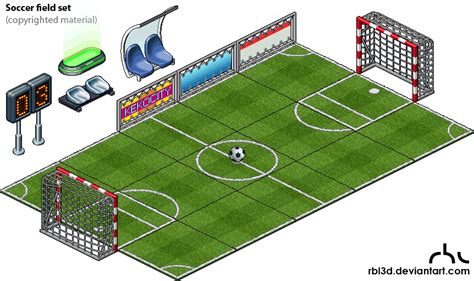 Soccer Field Isometric Pixelart By Rbl3d On Deviantart