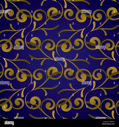 Royal Blue And Gold Seamless Repeat Background Pattern Stock Photo Alamy