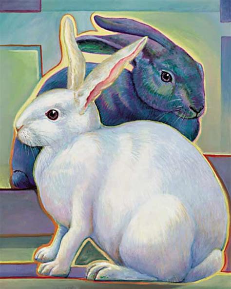 Rabbit Art Print East Meets West