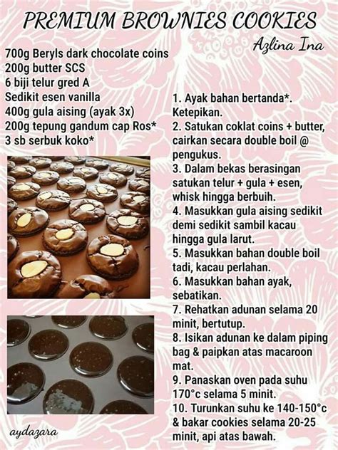 Resepi kek susu butter soft by azlina ina. Resepi Biskut Brownies Azlina Ina - Resepi Bergambar