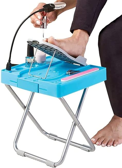 Hiigh Salon Step Pedicure Stand Adjustable Foot Rest With