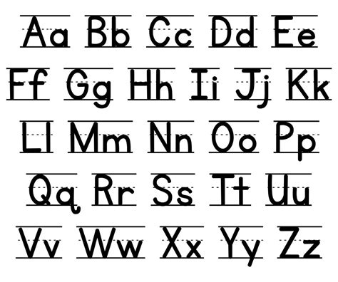 10 Best Printable Manuscript Alphabet Chart