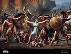 The Intervention of the Sabine Women 1799 Jacques Louis David (French ...