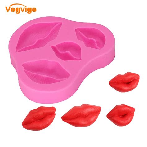 vogvigo sexy lips silicone mold kitchen gadgets home fondant tool dessert mold in other dessert