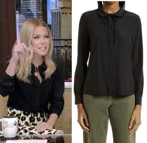 Live With Kelly And Ryan December 2022 Kelly Ripas Black Tie Neck
