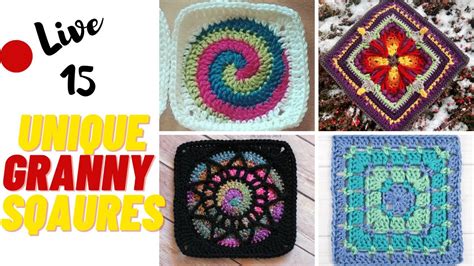 15 Unusual Crochet Granny Square Patterns