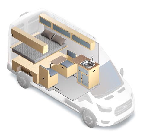 Wilford Camper Van Conversion Kit For Ford Transit 148 Wayfarer Vans