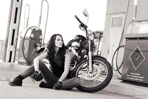 motolady — lovely black and white motolady photography by biker photoshoot biker