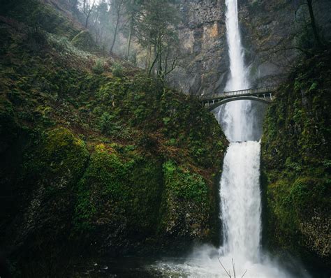 Waterfall Flowing Through Rocky Ravine · Free Stock Photo