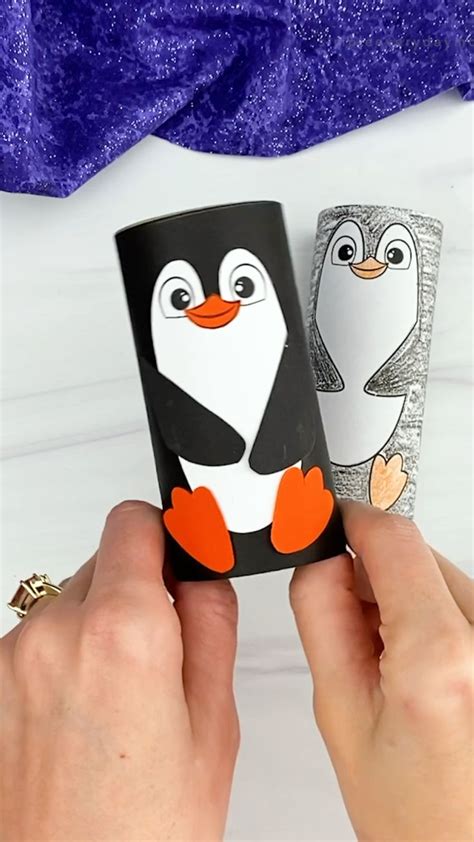 Toilet Paper Roll Penguin Craft Eğitimsel Elişleri Elişi Fikirleri