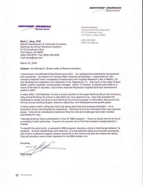 Recommendation Letter For Mba Templates Free Printable