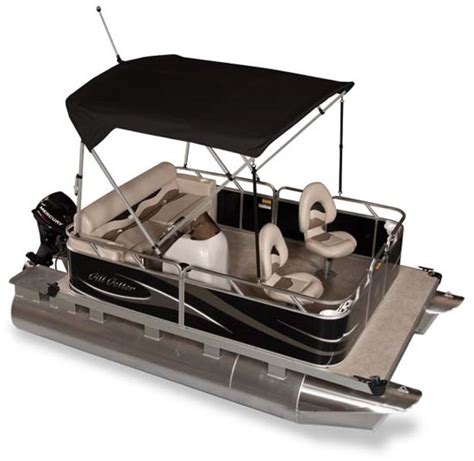 You won't find a better built small fishing boat anywhere. GILLGETTER PONTOONS Ohio Mini Compact Pontoon Boat Dealer