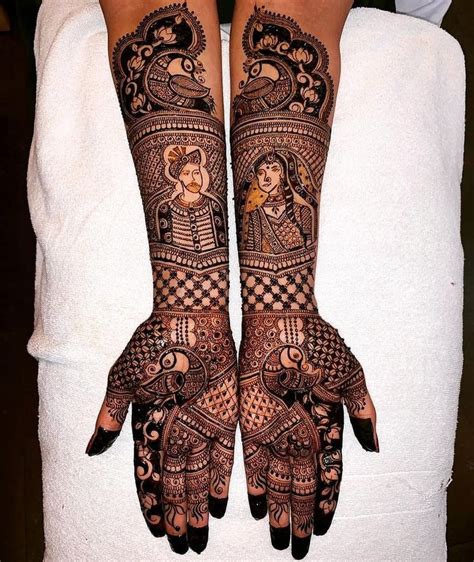 Unique Rajasthani Mehndi Designs For Full Bridal Hands