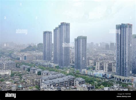 Fuzhou City Modern High Rise Building Architecture Stock Photo Alamy
