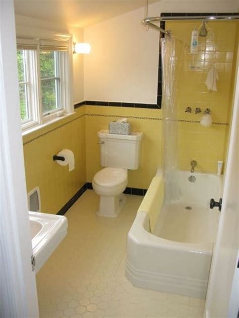 20 Yellow Tile Bathroom Makeover