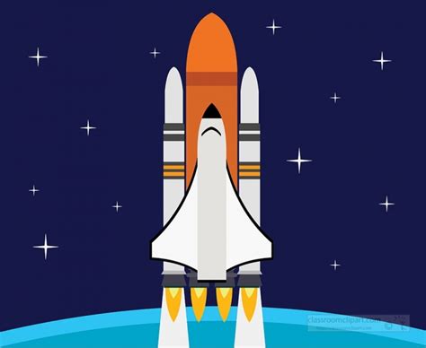 Space Clipart Space Shuttle Transportation Clipart