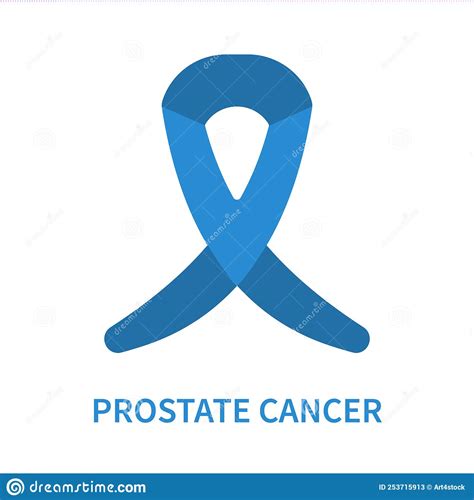 Prostate Cancer Blue Ribbon For Awareness Day Stock Vector Illustration Of Medicine Medical
