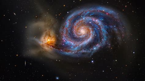 The Whirlpool Galaxy M51 Pair Of Galaxies Locked In A Gravitational Embrace Windows 10