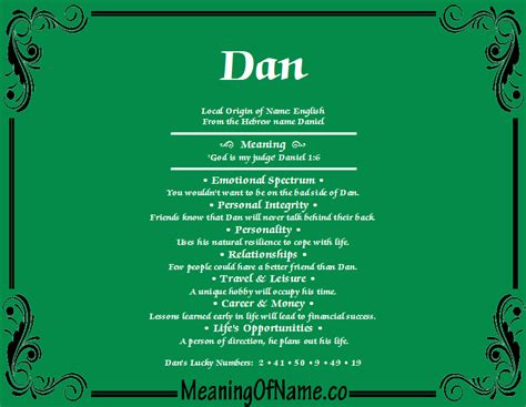 Dan Meaning Of Name