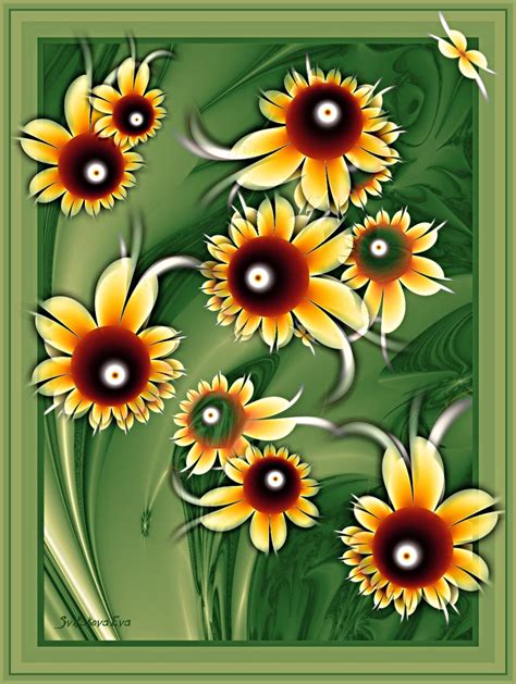 Sunflower Painting Abstract By Svitakovaeva On Deviantart