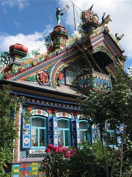 this is a house in russia which makes me suddenly realize where i got my passion for wild and