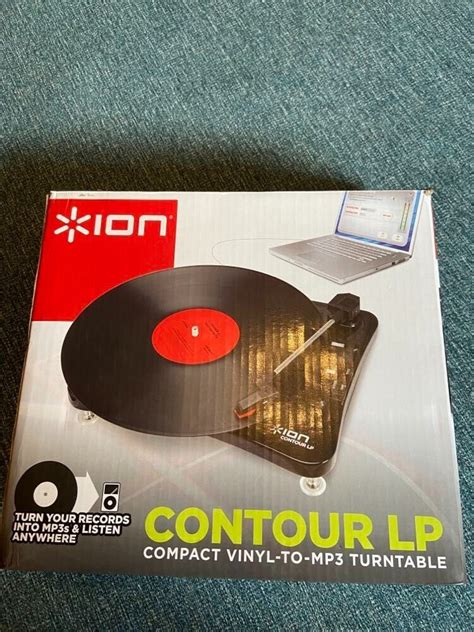 Record Player Ion Contour Lp Vinyl To Mp3 Turntable Unused Ebay