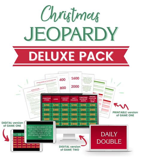 Christmas Jeopardy Deluxe Pack Powered By Thrivecart In 2022