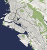 Karte Der Stadt Oakland, Kalifornien, USA Stock Abbildung ...