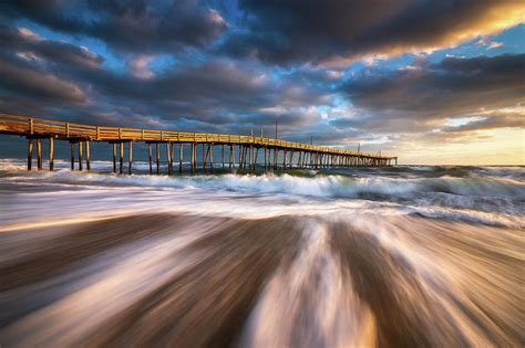 Obx Nc Beach Seascape Nags Head Outer Banks North Carolina Photograph