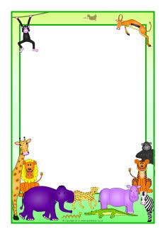 Maybe you would like to learn more about one of these? Rumble in the Jungle A4 page borders (SB7534) - SparkleBox