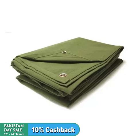 12ftx18ft Large Heavy Duty Army Green Canvas Tarpal Price In Pakistan