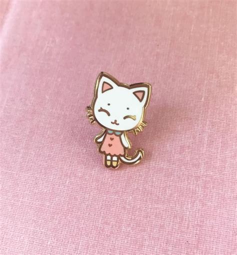 Tiny Kitten Hard Enamel Pin V2 Standard A Grade Etsy Enamel Pins