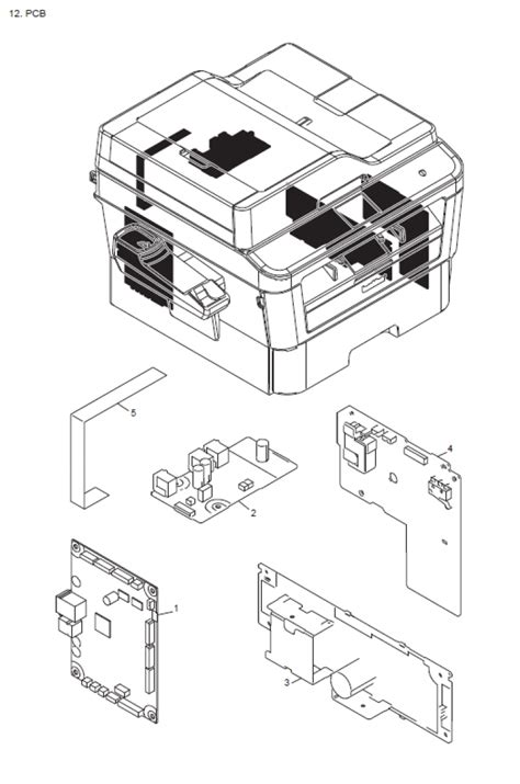 Brother Mfc L2740dw Parts List And Illustrated Parts Diagrams