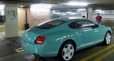 Tiffany Blue Bentley Continental Gt Spotted In Beverly Hills