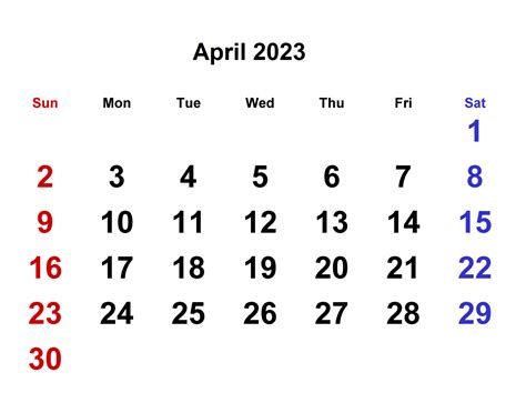 Free Blank Printable April 2023 Calendar With Holidays Pdf