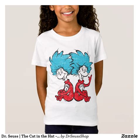 Dr Seuss The Cat In The Hat Thing 1 Thing 2 T Shirt Shirts Colorful Shirts