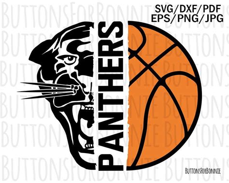 Panther Mascot Panther Svg Basketball Svg Panther Etsy In 2020