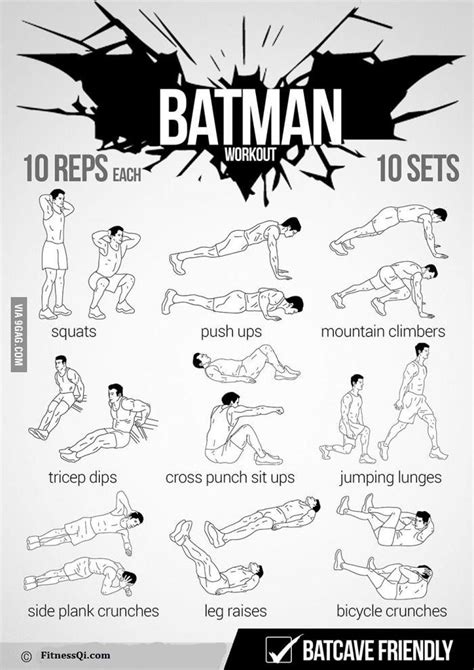 Na Na Na Batman Workout Batman Workout Superhero Workout Hero Workouts