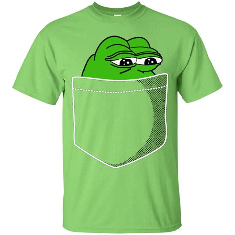 Meme T Shirt Pocket Pepe The Frog Feels Bad Man Dank Shirt Shirt