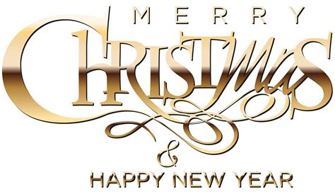 Merry Christmas And Happy New Year Clip Art Image Gallery Yopriceville High Quality Images